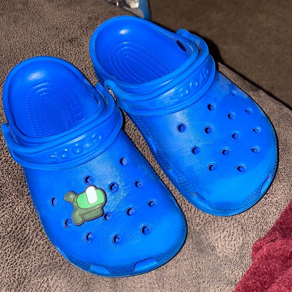 Blue crocs